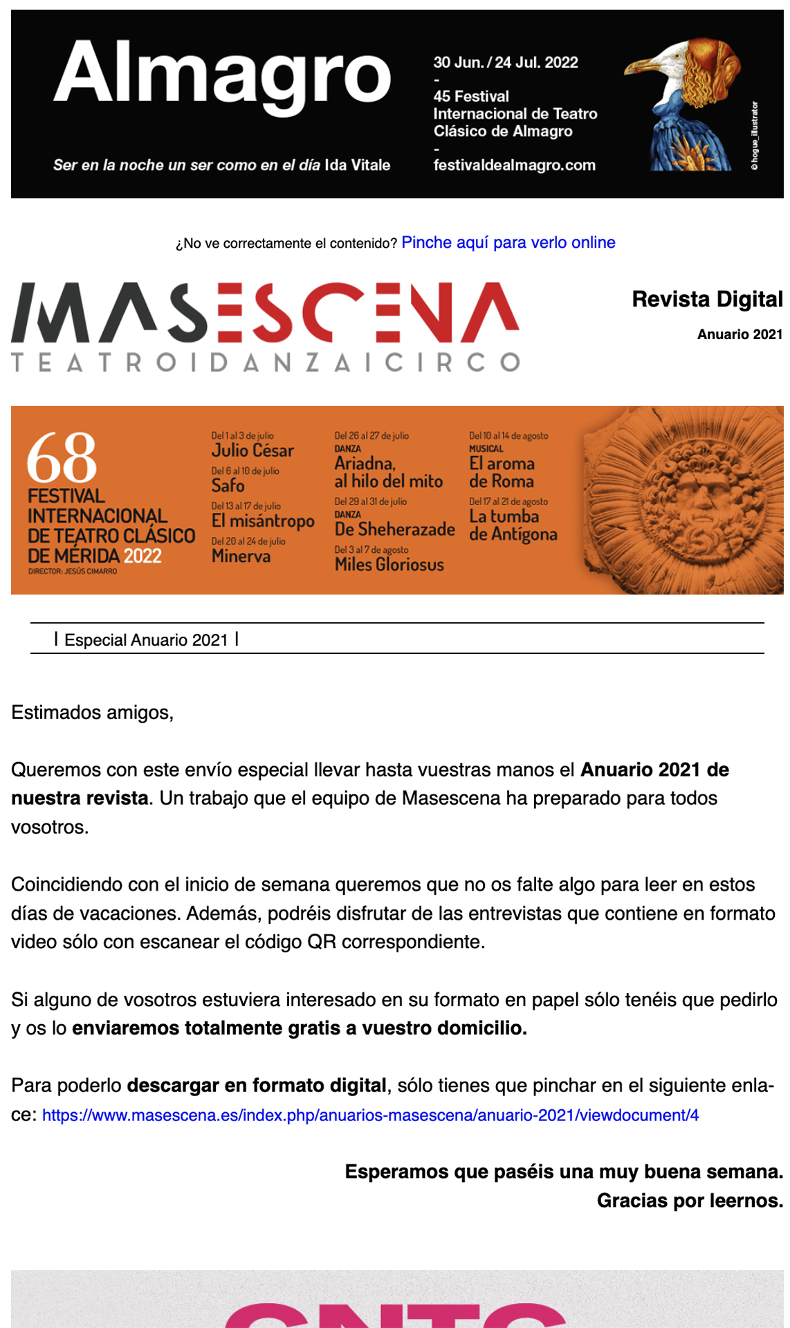 Masescena - Anuario 2021