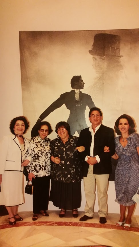Con Pilar Lopez, Maria Rosa, Rosita Segovia y Jose Antonio