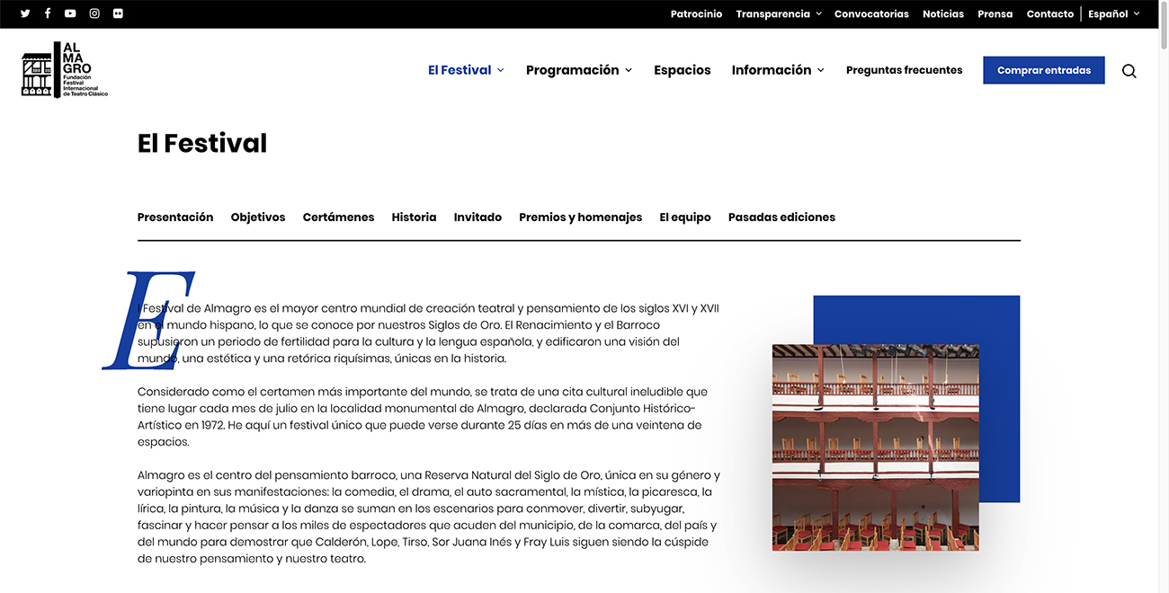 Web Festival Almagro 2020