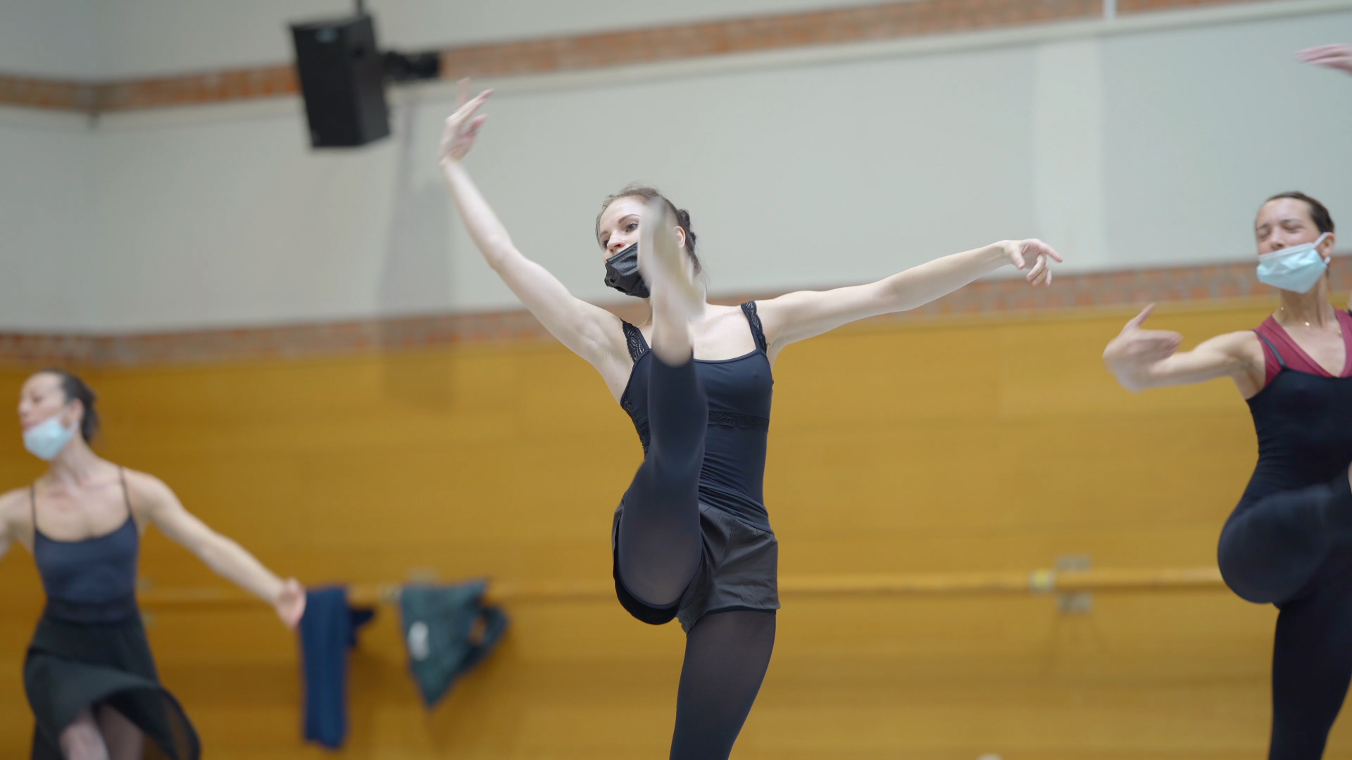 Imagen de un ensayo en la sede de la Compañía Nacional de Danza en Madrid