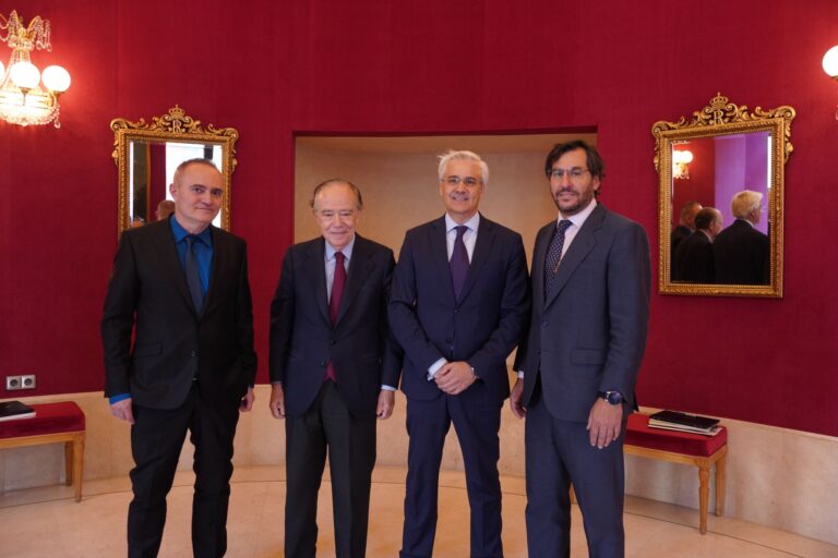 Joan Matabosch (director artístico TR), Gregorio Marañón (presidente TR), Ignacio García Belenguer (director general TR) y Borja Ezcurra (diretor general adjunto TR)