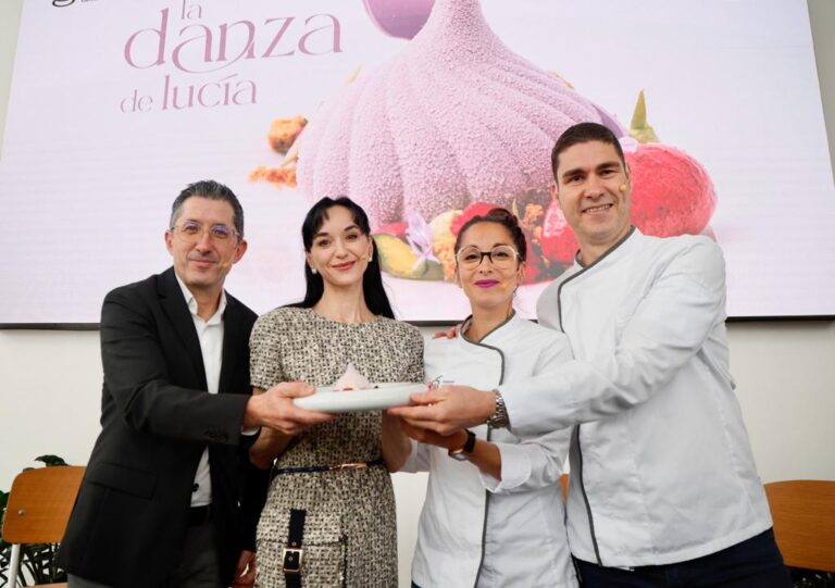 Imagen de la presentación del postre