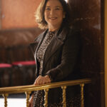 Isamay Benavente en el ambigú del Teatro de la Zarzuela de Madrid