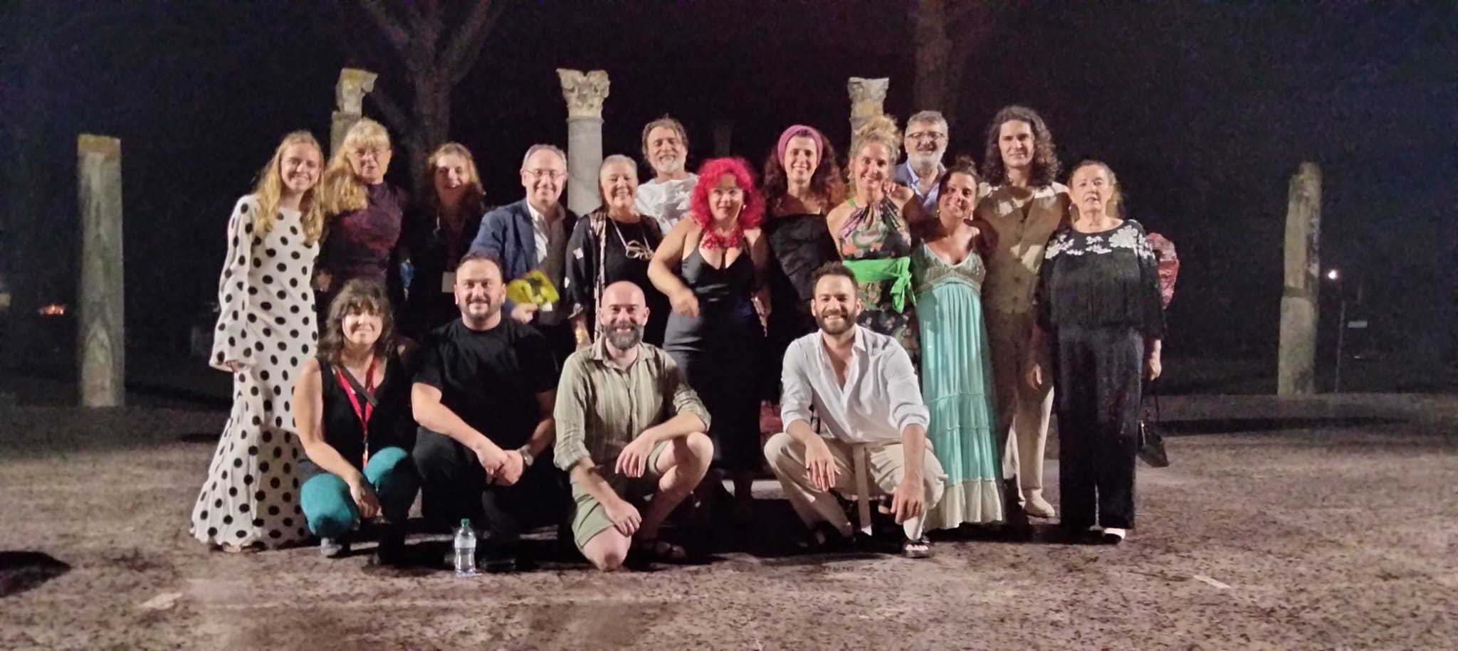 Fotografía de familia en el festival organizado en Roma