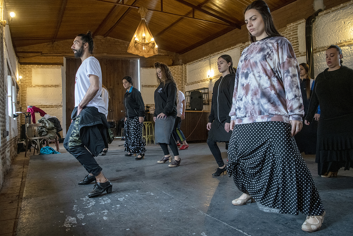 Eduardo Guerrero en uno de los talleres