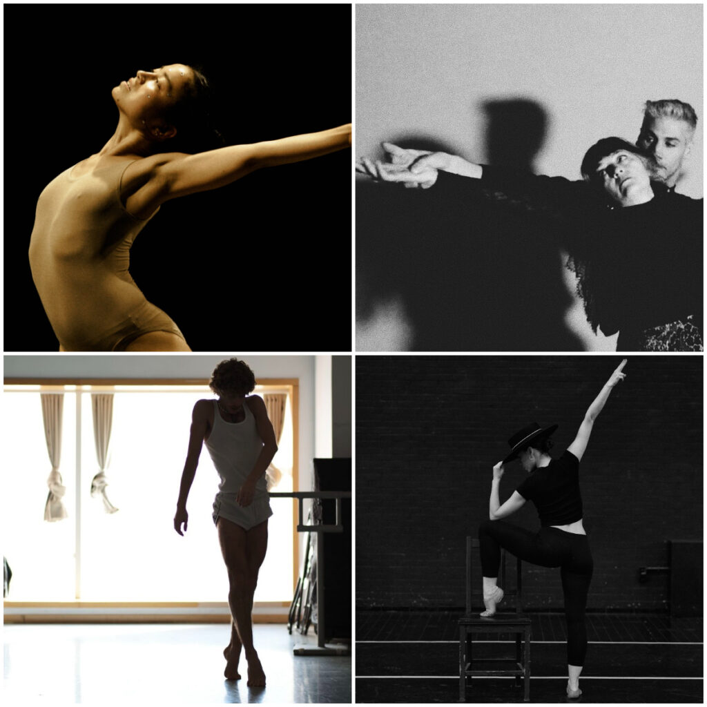 De izq. a dcha. Adi Schwarz Dance Project, Proyecto Larrua, Iker Rodríguez y Estela Alonso