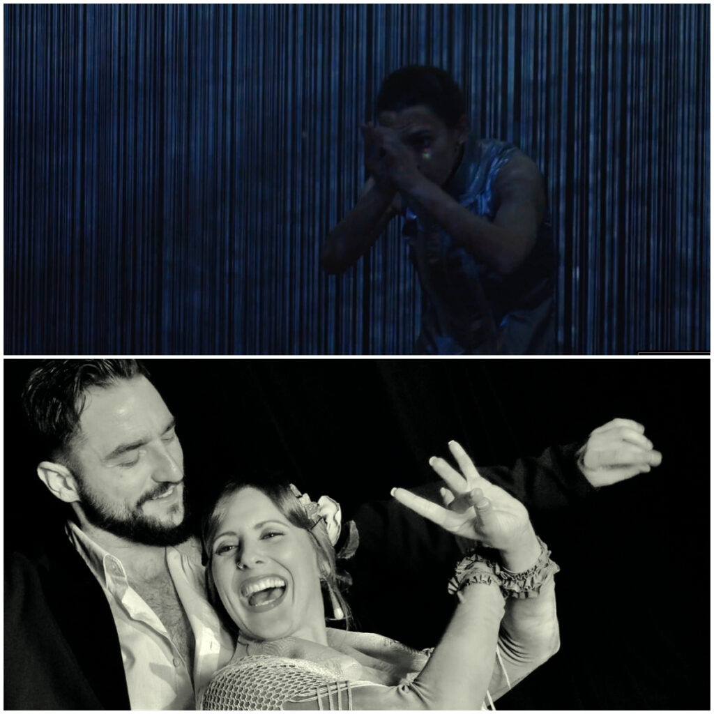 Arriba, imagen de Anna Borràs Company. Abajo, Compañía Mutable