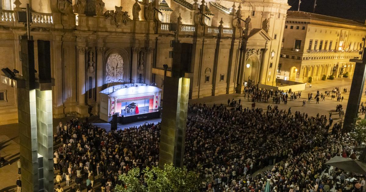 Imagen de la carroza en Zaragoza