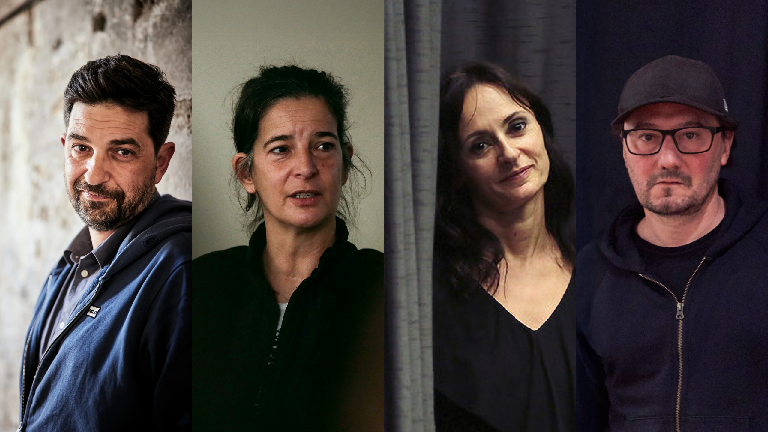 En la imagen, de izquierda a derecha: Tiago Rodrigues, Patrícia Portela, Angélica Liddell y Rodrigo García