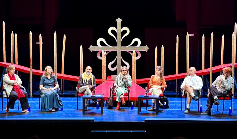 Un momento de la presentación en el Teatro de la Comedia de Madrid