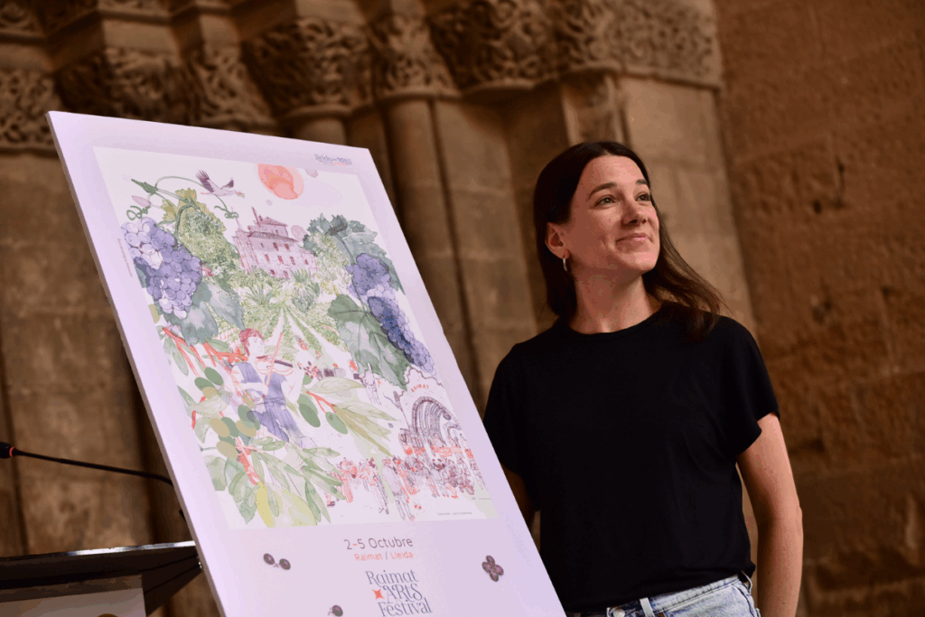 La artista Lara Costafreda ha sido invitada a ilustrar el cartel oficial del IV Raimat Arts Festival