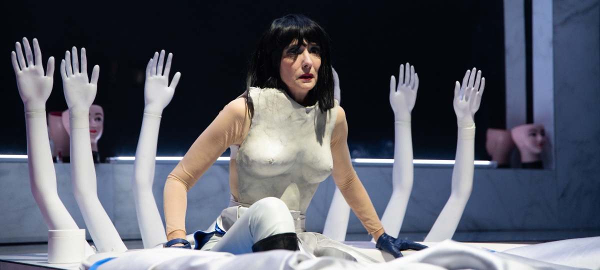 Un instante de la representación