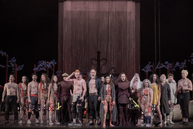 Un instante de la representación