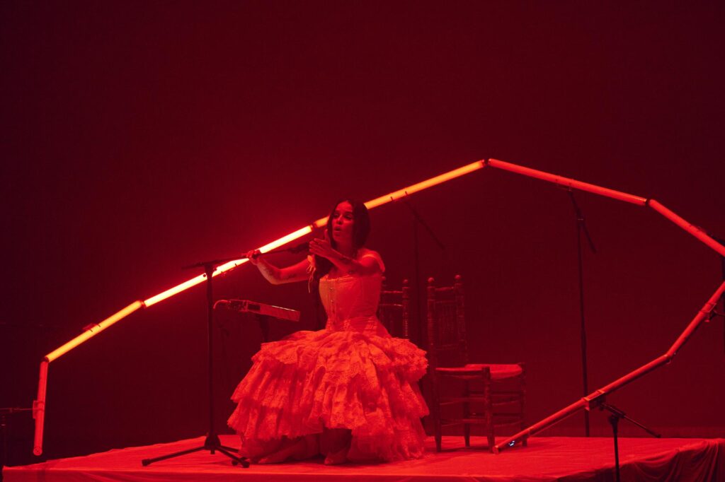 Ángeles Toledano anoche