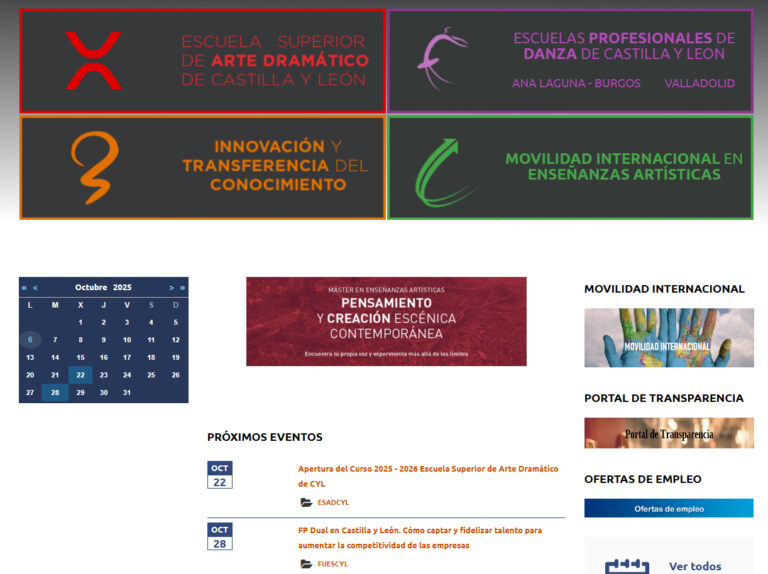 Imagen de la web de ESADCYL