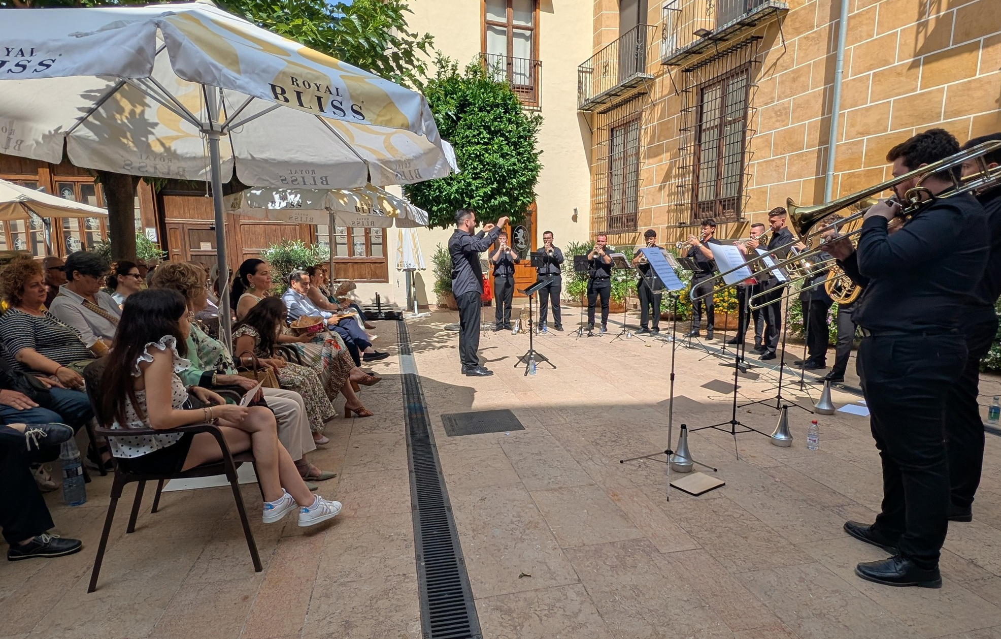 Un de los conciertos del huerto