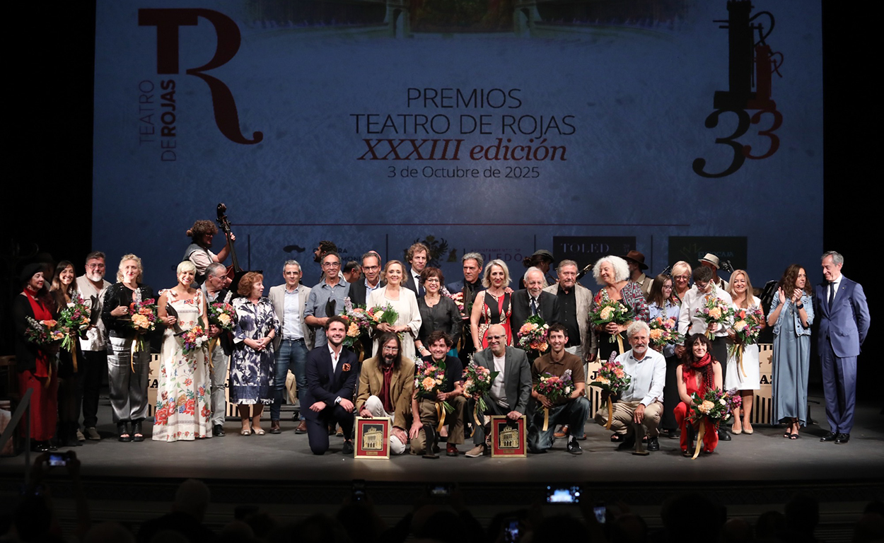 Fotografía de familia al término de la Gala