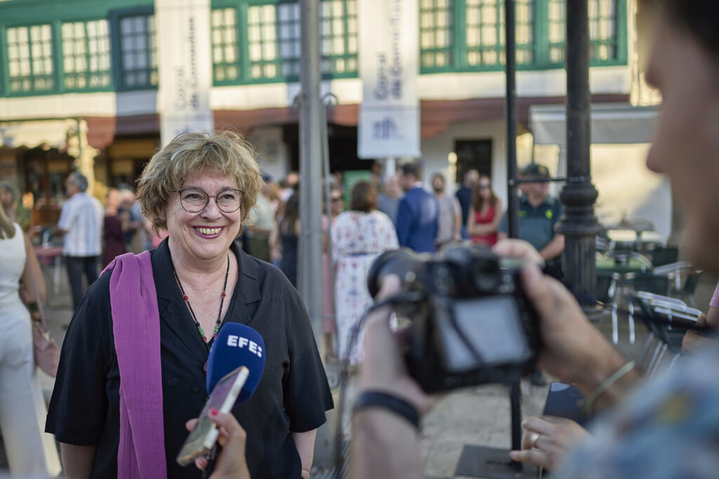Laila Ripoll momentos antes de ser homenajeada por el Festival de Teatro Clásico de Almagro