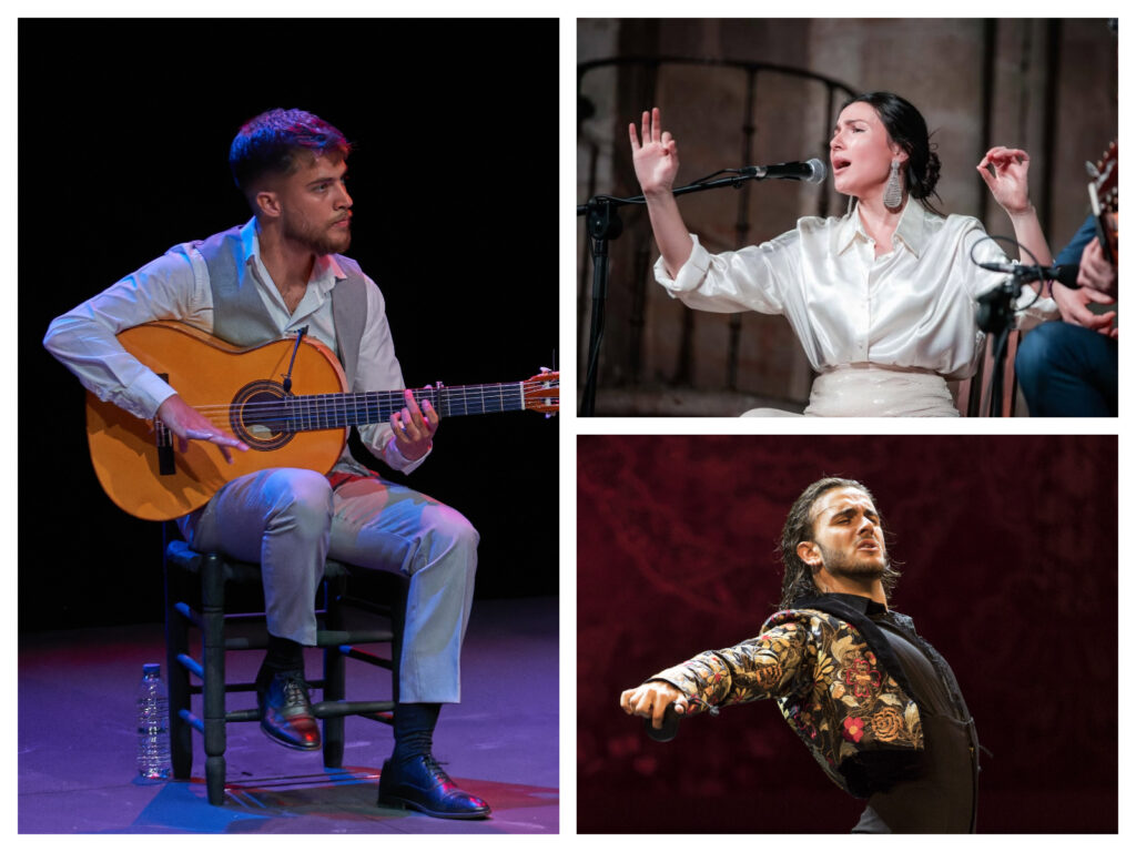 Juan Anguita (izqda), Celia Romero (arriba) y Yoel Vargas (abajo)