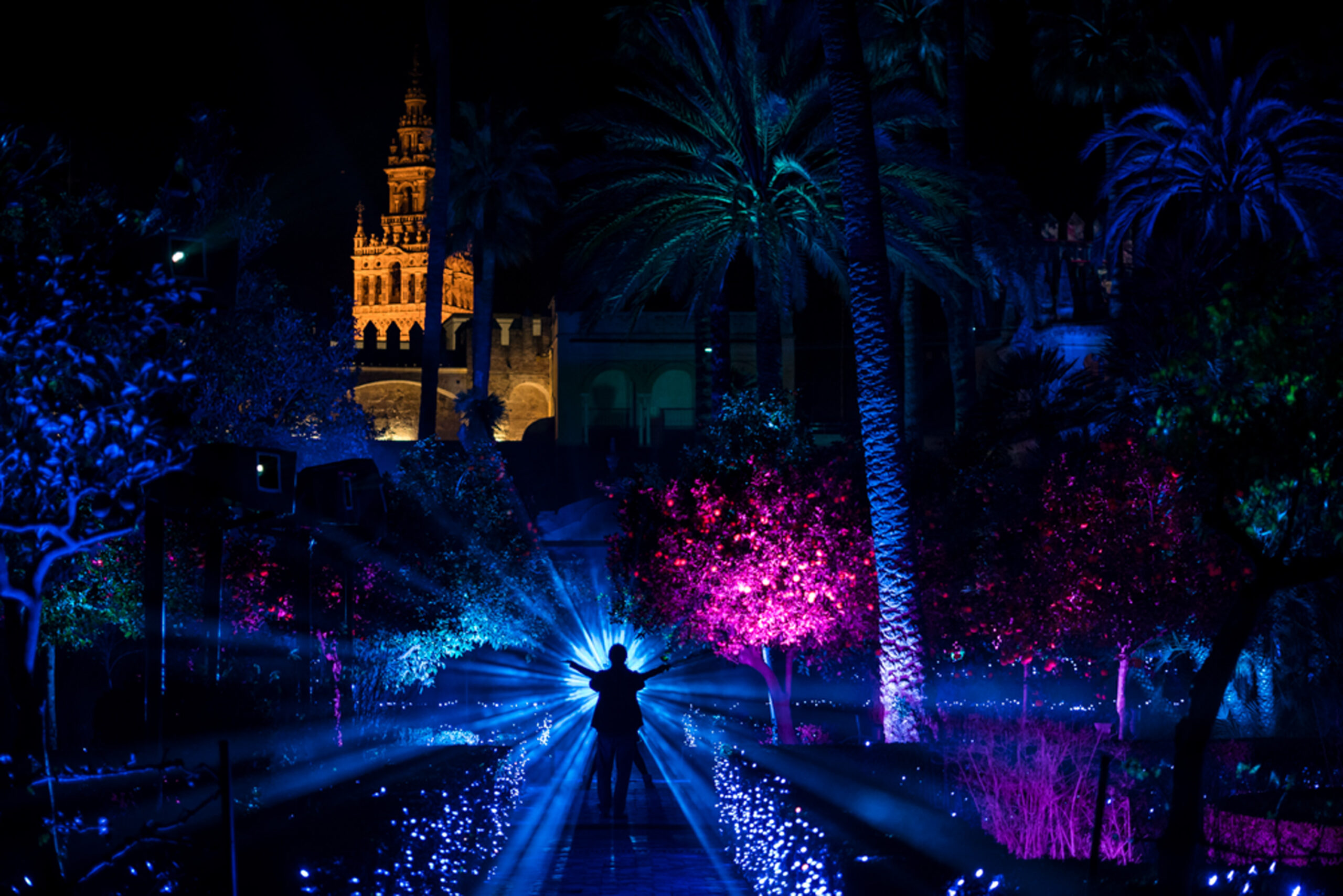 Una imagen del espectáculo lumínico