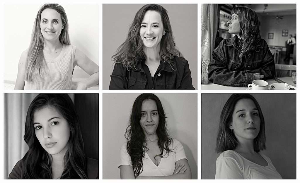 En la fila superior, de izda a dcha: Las argentinas Polly Bouquet, Julieta Otero y Laura Sbdar. En la fila inferior, de izda a dcha: Las uruguayas Florencia Moreira Figueredo, Virginia Rodríguez y Josefina Trías