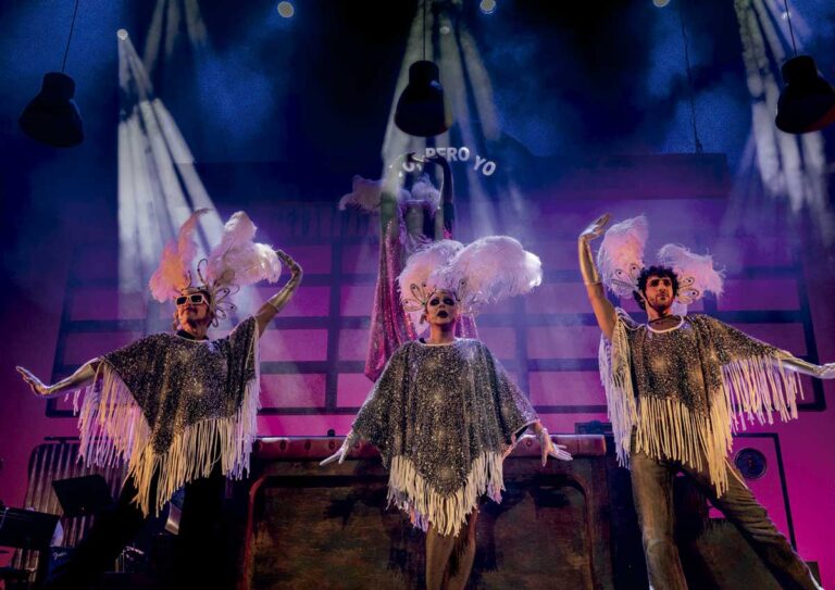 Un instante de la representación