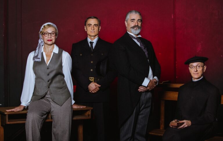 El elenco de Francisco Ferrer ¡Viva la Escuela Moderna!