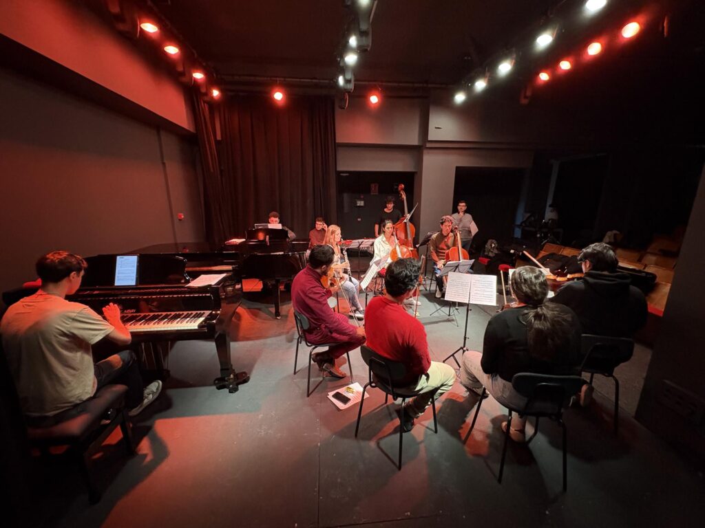 Ensayo de El carnaval de los animales, primera producción propia de Espacio Mistral