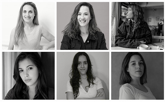 En la fila superior, de izda a dcha: Las argentinas Polly Bouquet, Julieta Otero y Laura Sbdar. En la fila inferior, de izda a dcha: Las uruguayas Florencia Moreira Figueredo, Virginia Rodríguez y Josefina Trías