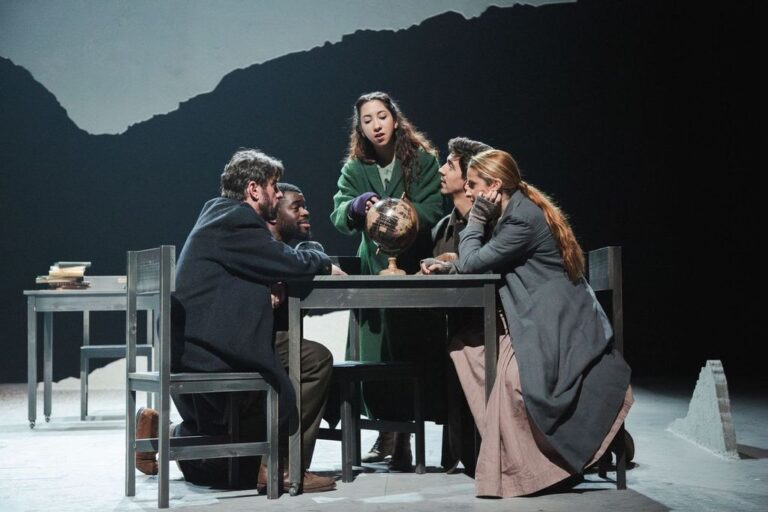 Un instante de la representación