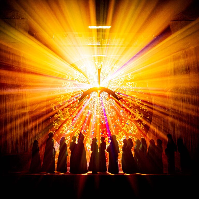 Un instante de la representación