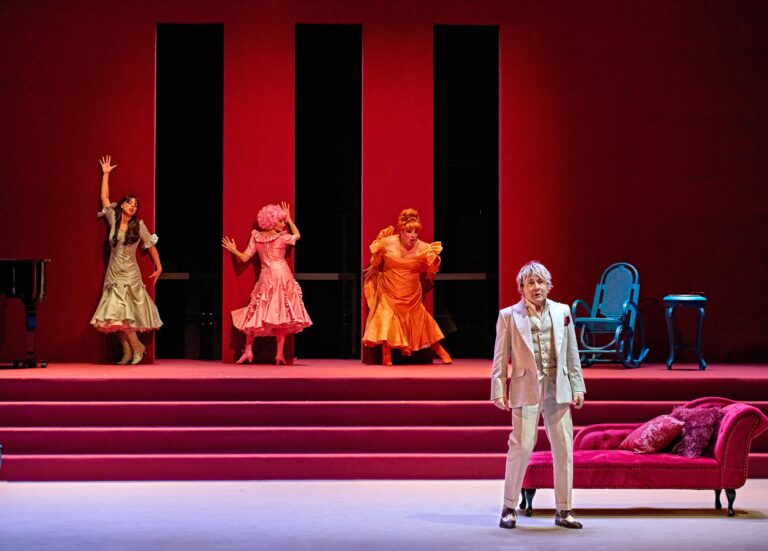 Un instante de la representación