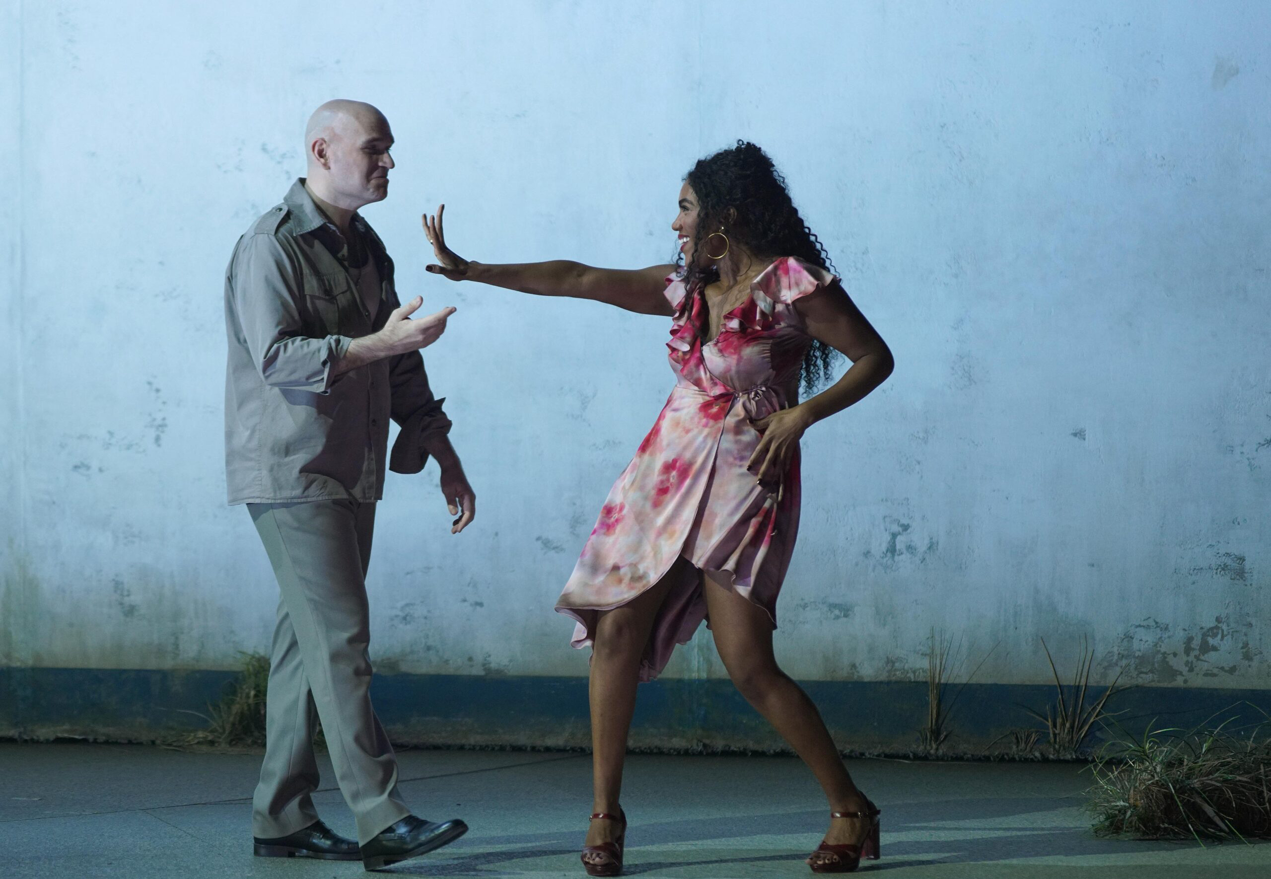 Un instante de la representación