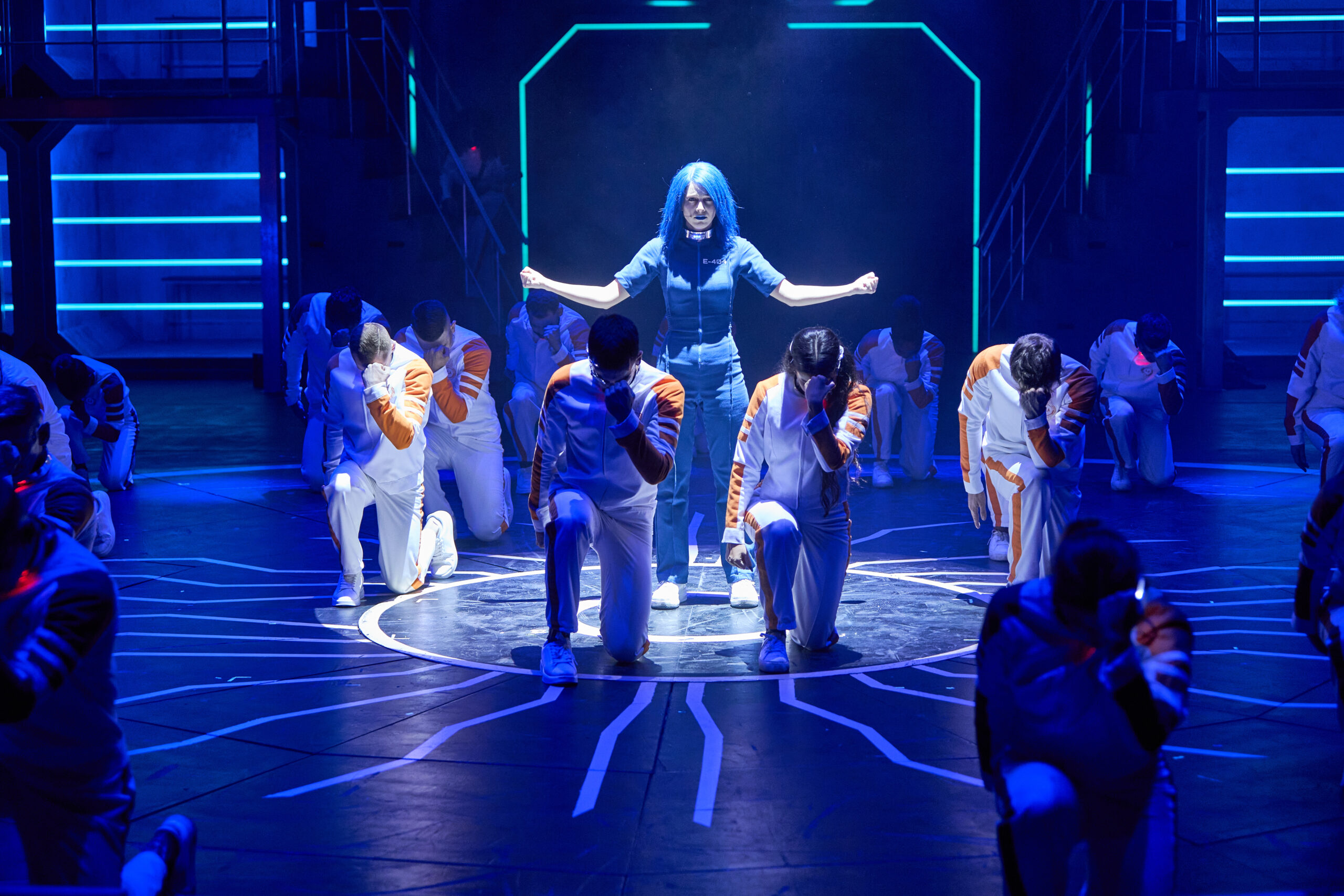 Un instante de la representación