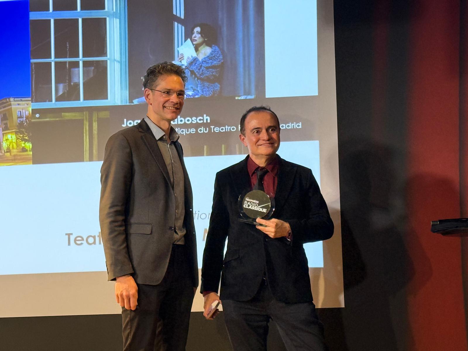 Wilfred Texier, director de MEZZO y Joan Matabosch, director artístico del Teatro Real