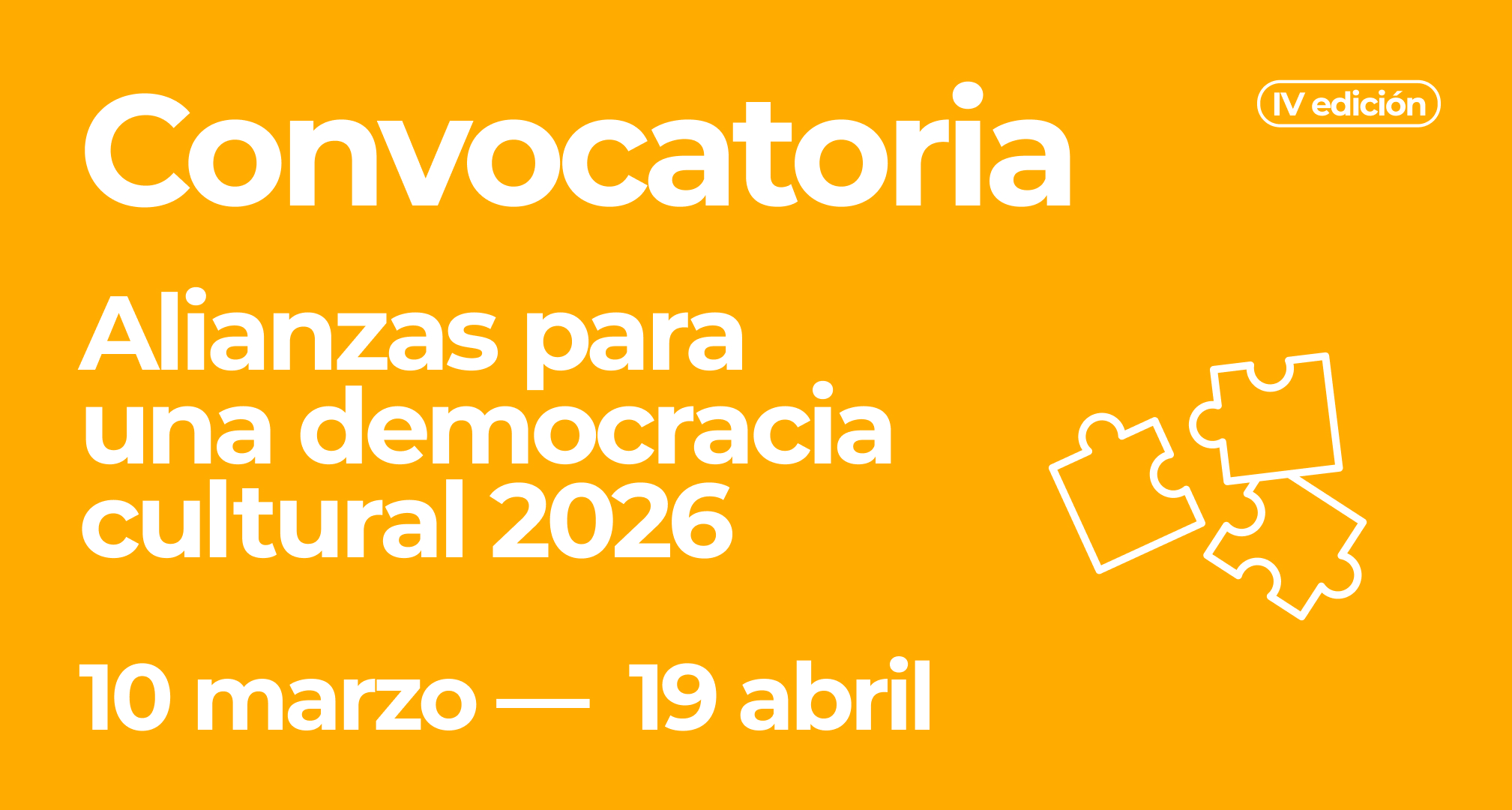 Imagen promocional de la convocatoria