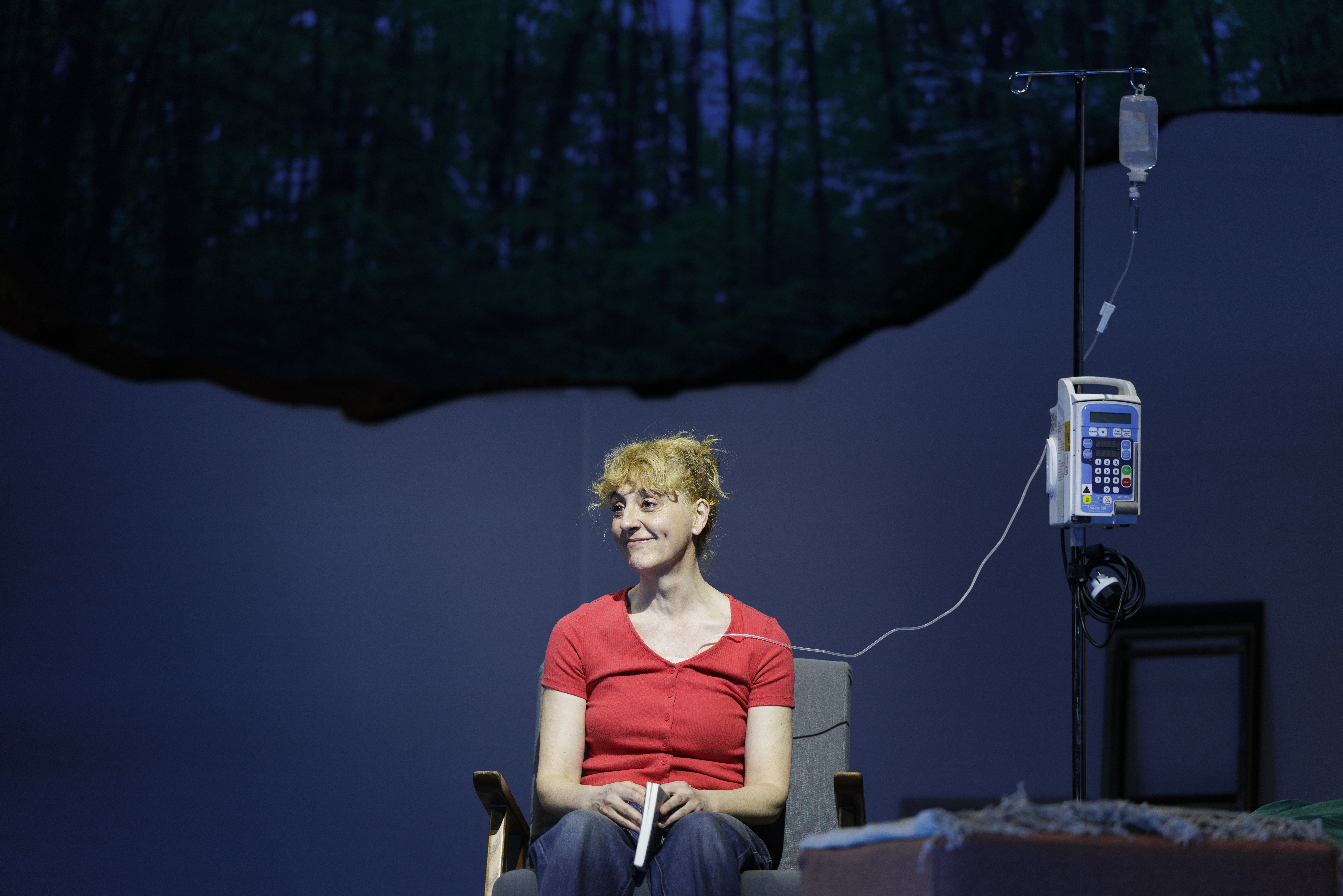 Un instante de la representación