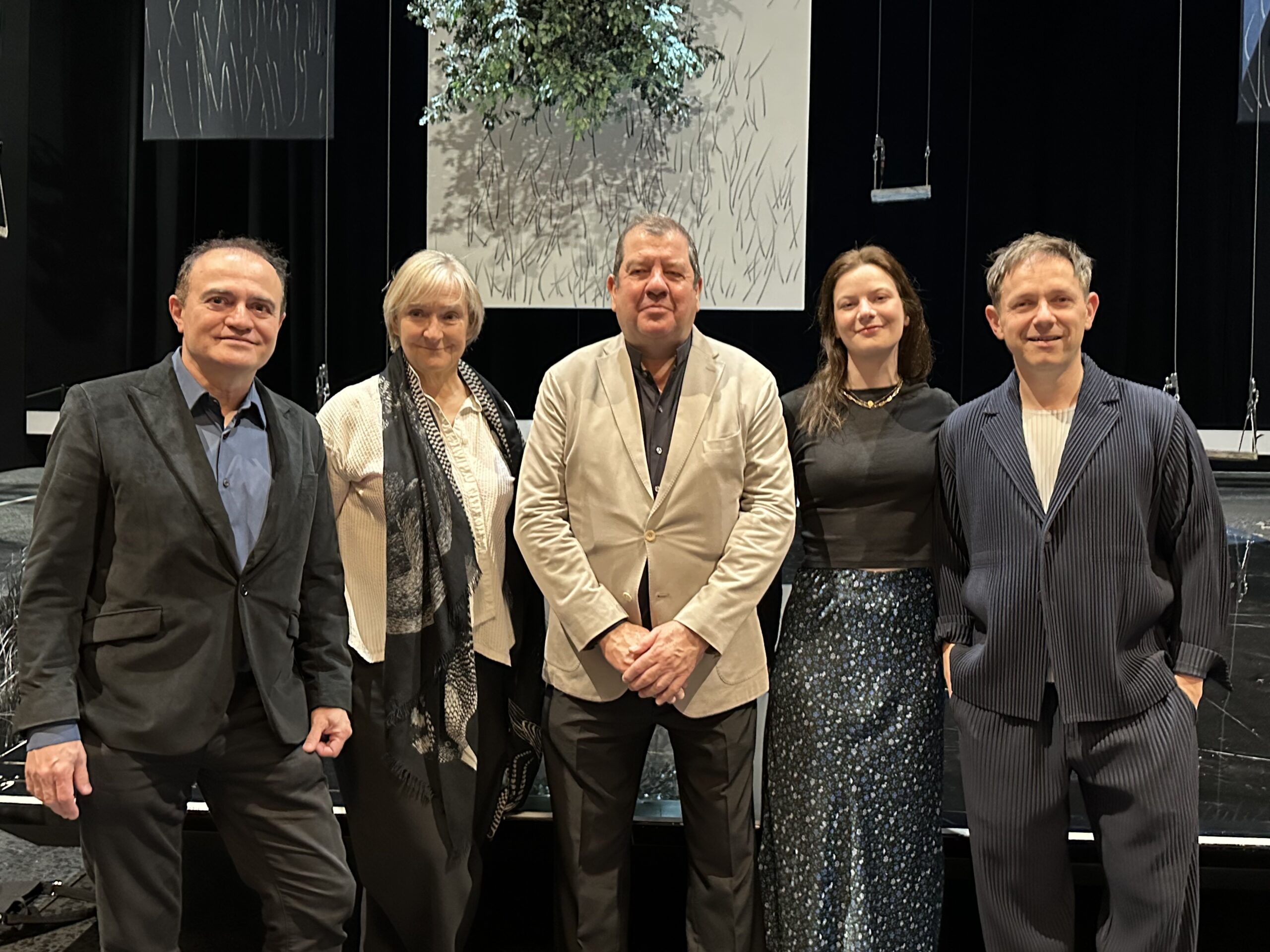 Joan Matabosch (director artístico del Teatro Real), Deborah Warner (directora de escena), Ivor Bolton (director musical), Liv Redpath (soprano) y Iestyn Davies (contratenor)