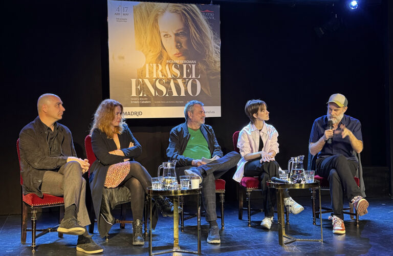 Presentación de la obra en el Teatro Español de Madrid