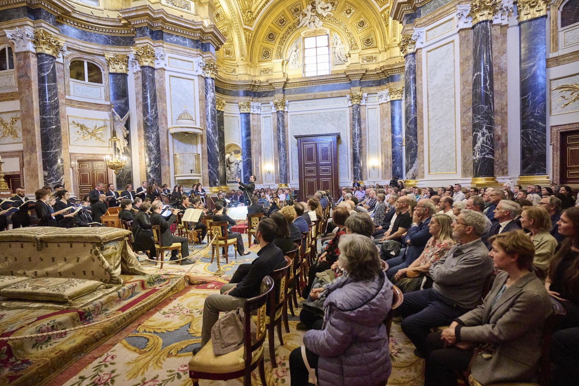 Panorámica del concierto de ayer por la tarde en la Capilla Real de La Ritirata