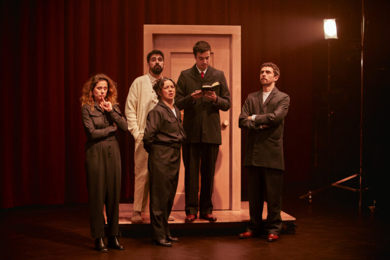 Un instante de la representación