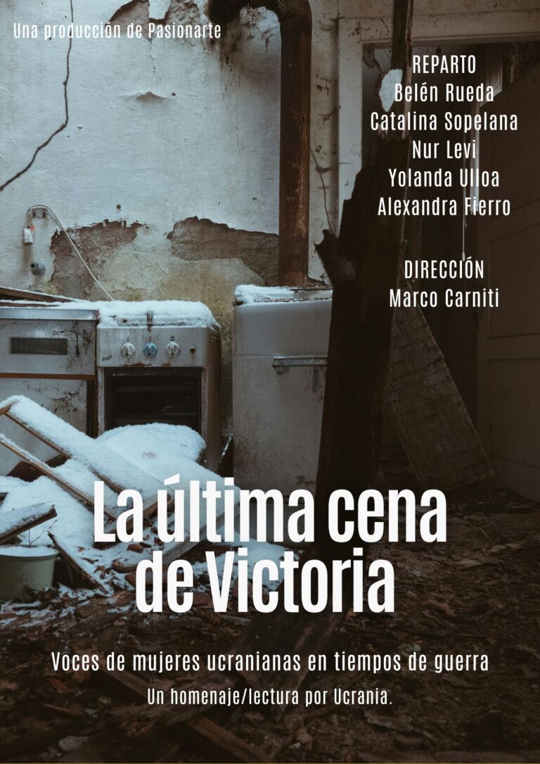 Cartel de "La última cena de Victoria"