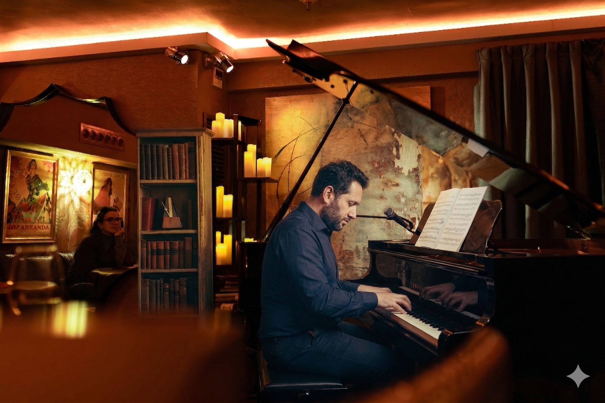 Un momento del concierto de Juan Robles