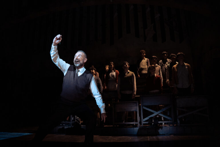 Un instante de la representación