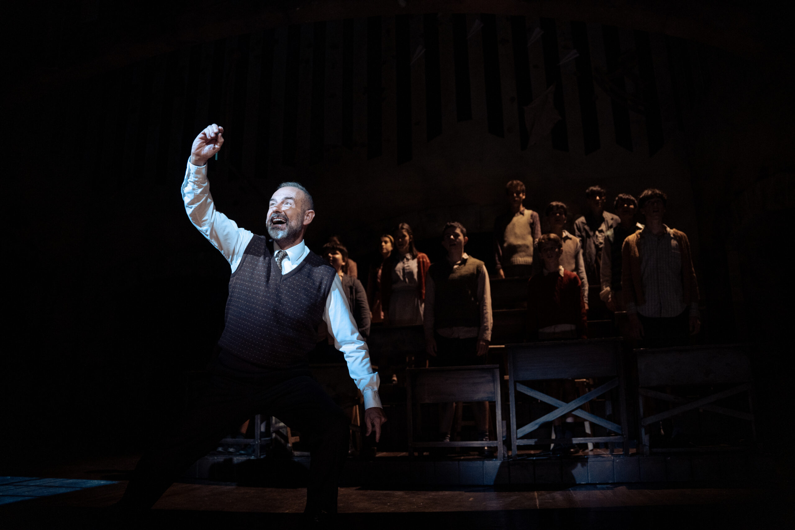 Un instante de la representación