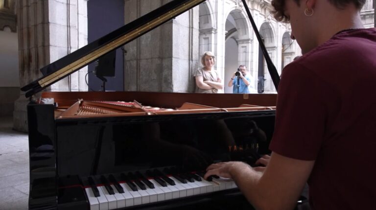 Imagen de Marta Rivera de la Cruz durante el ensayo
