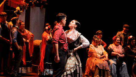 Imagen de una escena de la zarzuela