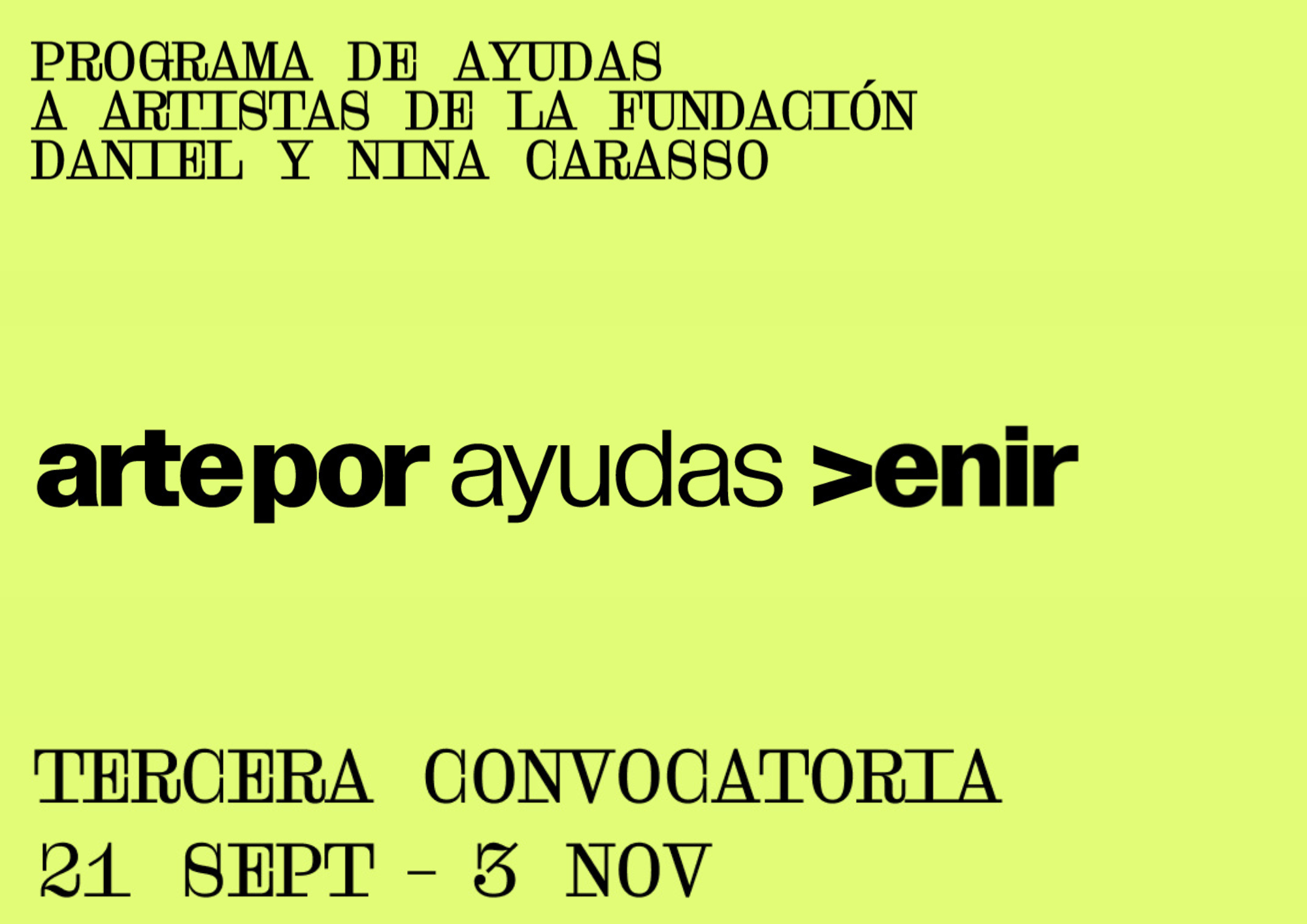 Imagen promocional de la convocatoria