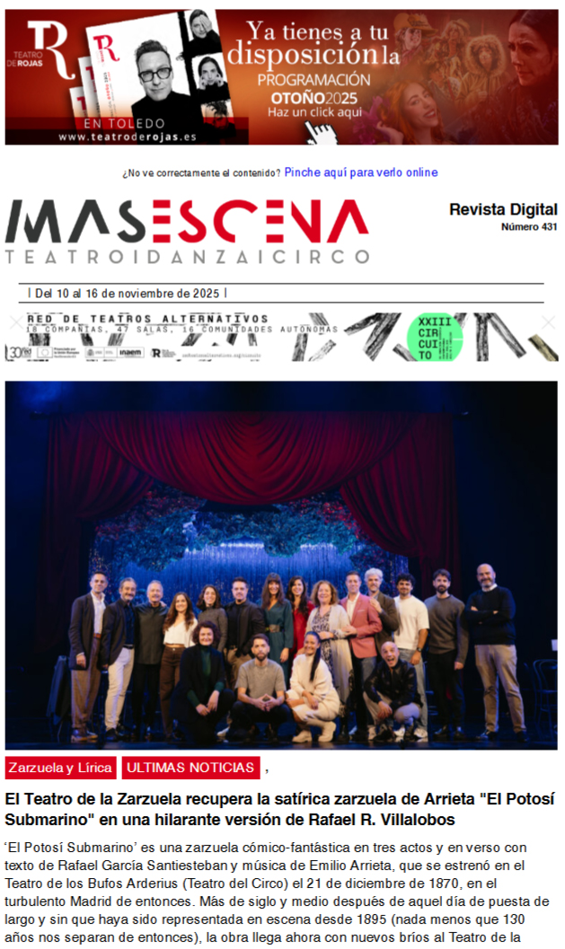 Masescena - Boletín nº 431